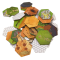 landscape counters hexagonal small