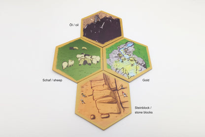 landscape counters hexagonal