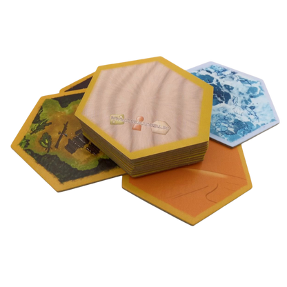 landscape counters hexagonal