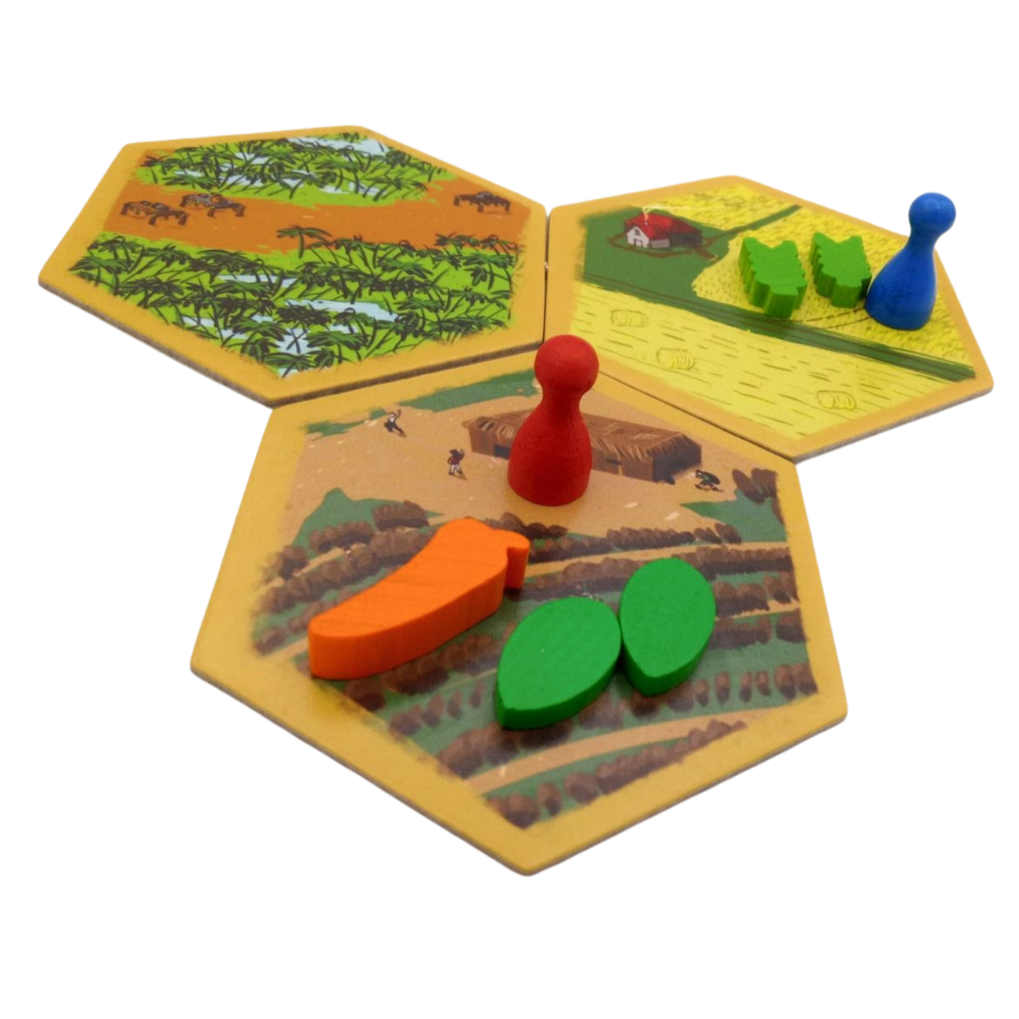 landscape counters hexagonal
