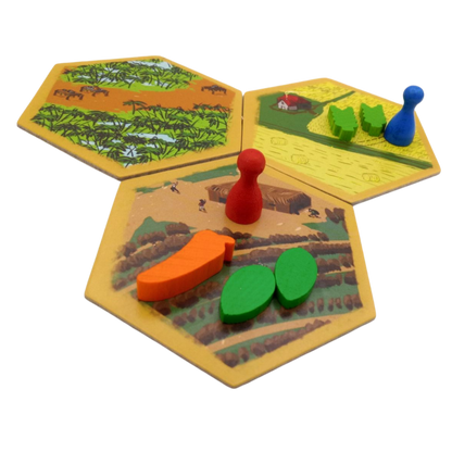landscape counters hexagonal