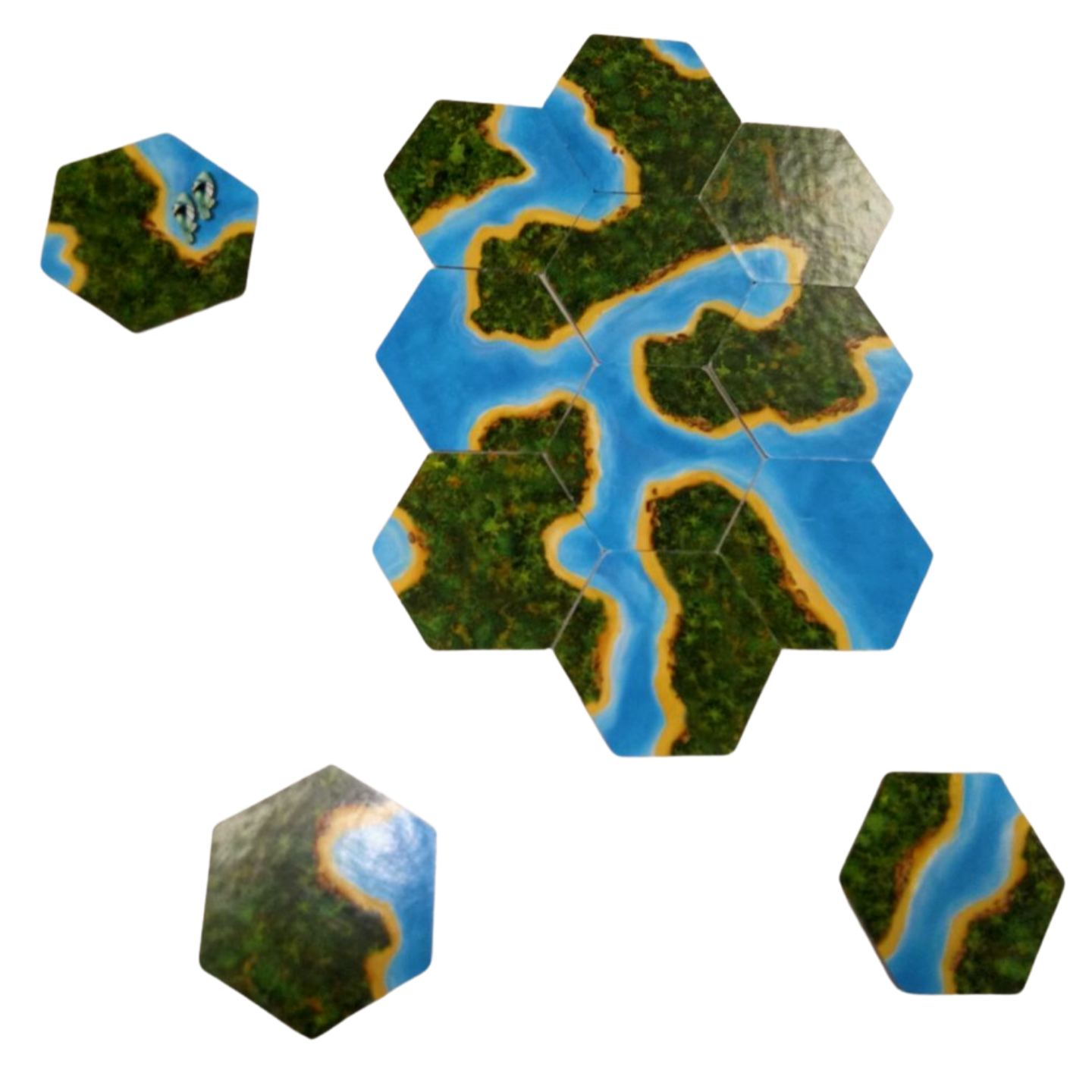 landscape counters hexagonal Amazonas
