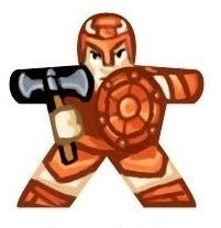 Warrior - Label for Meeples