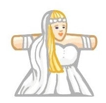 Bride blond - Label for Meeples