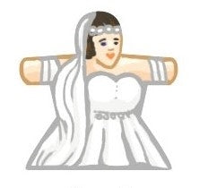 Bride - Label for Meeples