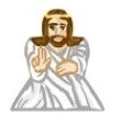Jesus - Label for Meeples