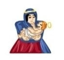 Maria with child - Label for Meeples