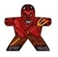 Teufel - Aufkleber für Meeple