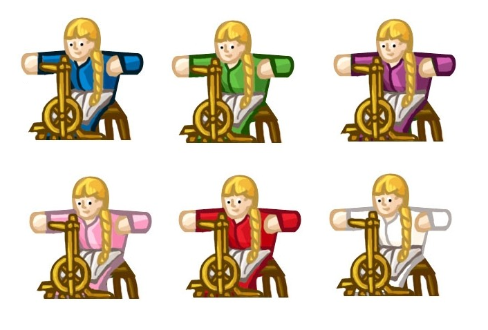 Daughter 2 Labels for Meeples - Special for Agricola