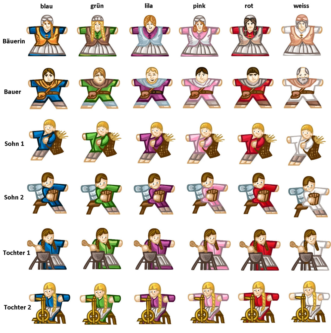 Labels for Meeples - Special for Agricola