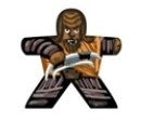 Alien Warrior - Label for Meeples