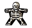 Skeleton - Label for Meeples