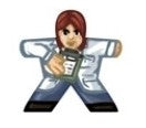 Female Researcher - Label for Meeples