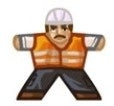 Worker 2 - Label for Meeples