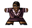 Businesswoman 2 - Label for Meeples