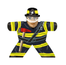 Firewoman 1 (USA) - Label for Meeples