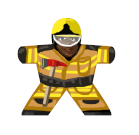 Firewoman 2 (Germany) - Label for Meeples
