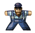 train driver 1 (old) - Label for Meeples