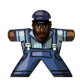 train driver 2 (old) - Label for Meeples