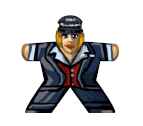 female train driver 1 (Germany) - Label for Meeples