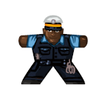 Police officer 2 (Germany) - Label for Meeples