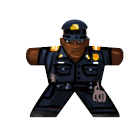 Police officer 2 (USA) - Label for Meeples