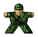 Soldier 1 - Label for Meeples