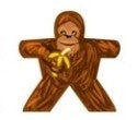 Ape 2 - Label for Meeples