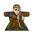 Female Elve - Label for Meeples