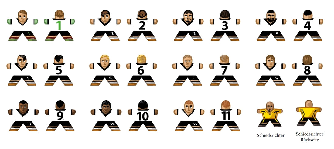 Aufkleber für Meeples - Sport (transparente Aufkleber)