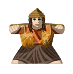 Rice farmer woman - Label for Meeples