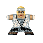 Flapper girl 1 - Label for Meeples