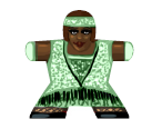 Flapper girl 2 - Label for Meeples