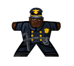 Police officer 2 - Label for Meeples