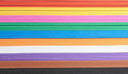 Foam rubber set in 10 colors