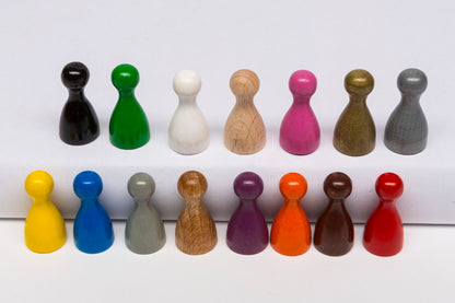 Medium Pawns - white