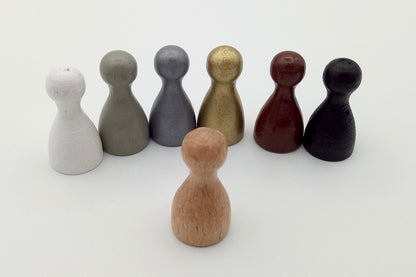 Medium Pawns - white
