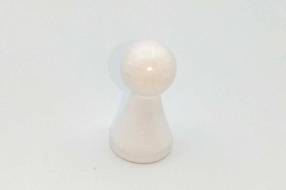 Pöppel, Halmakegel, groß - weiss