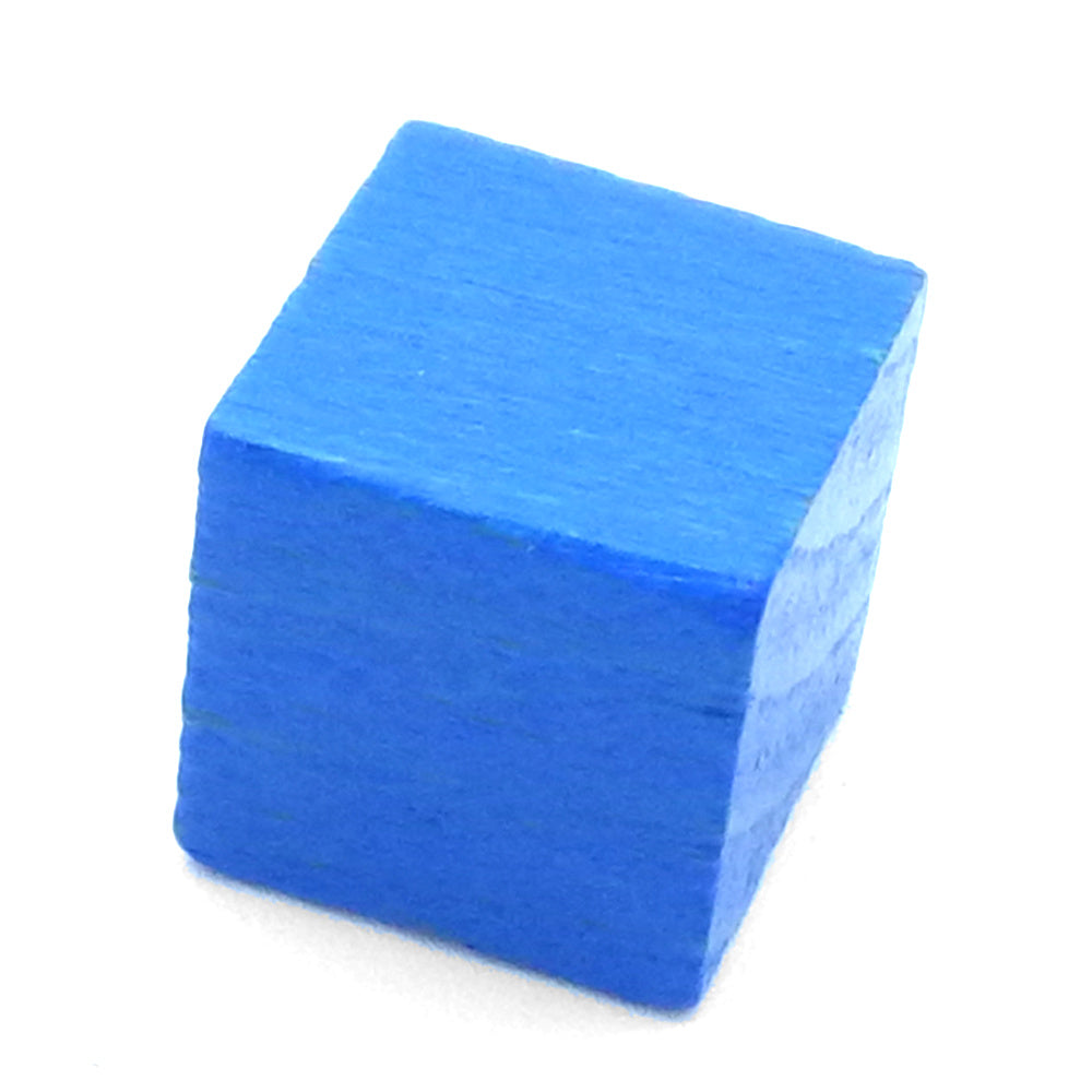 Holzwürfel blanko, 10 mm blau