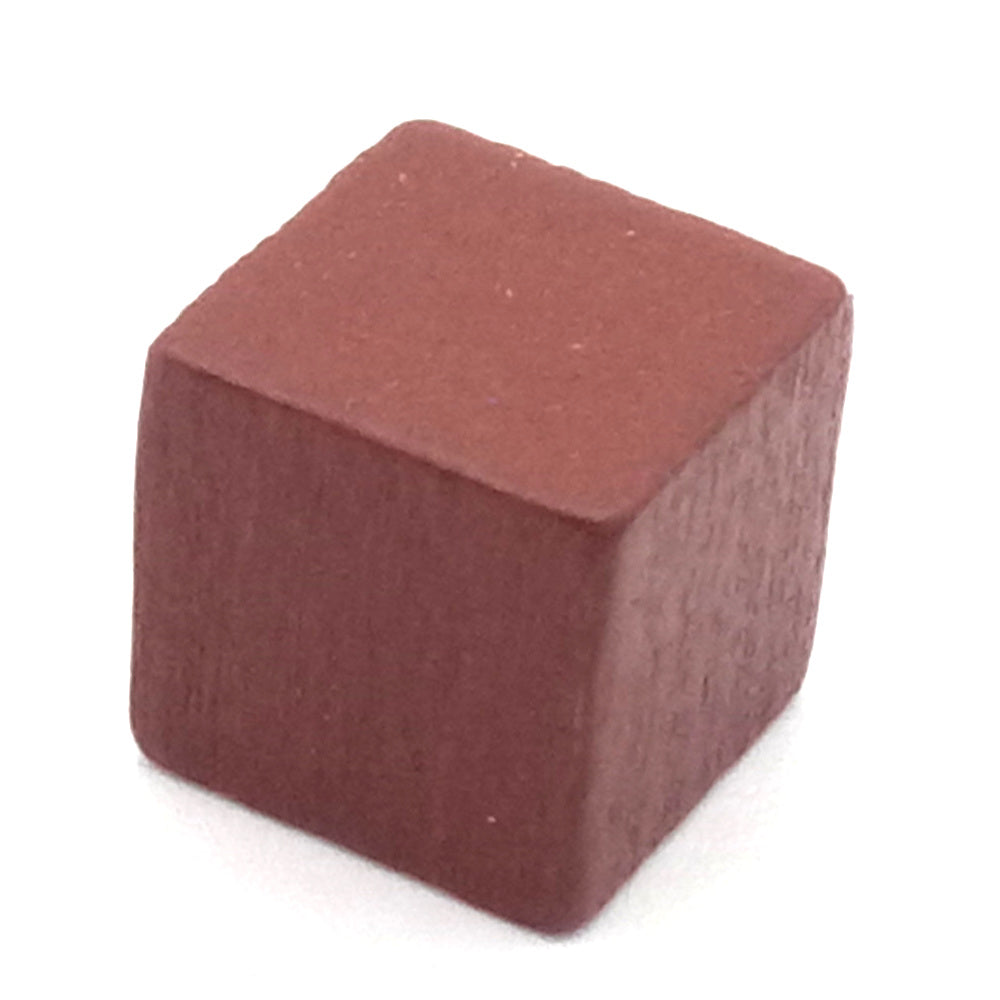 Holzwürfel blanko, 10 mm braun