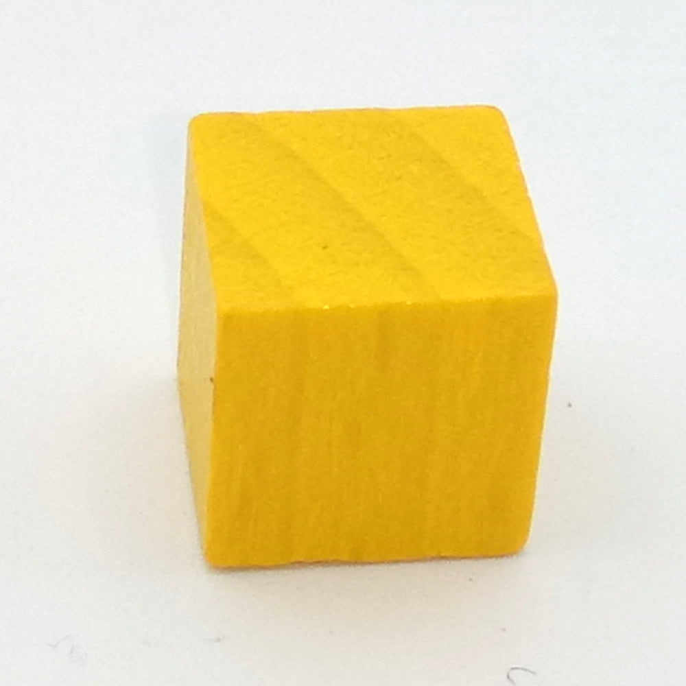 Holzwürfel blanko, 10 mm gelb