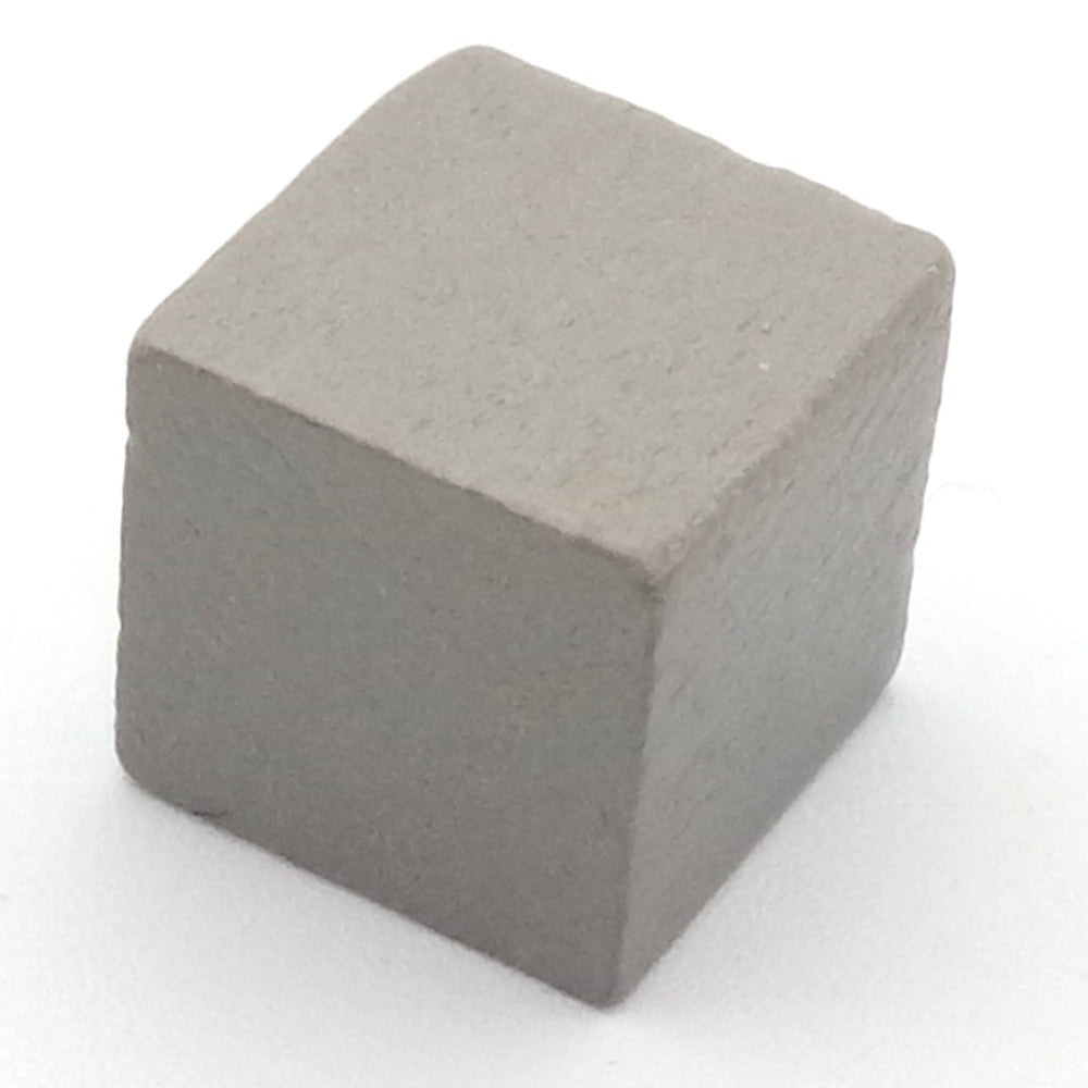 Holzwürfel blanko, 10 mm grau