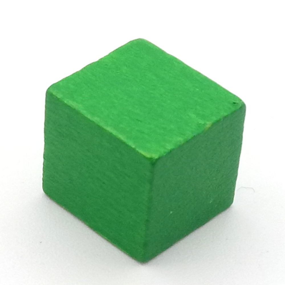 Holzwürfel blanko, 10 mm grün