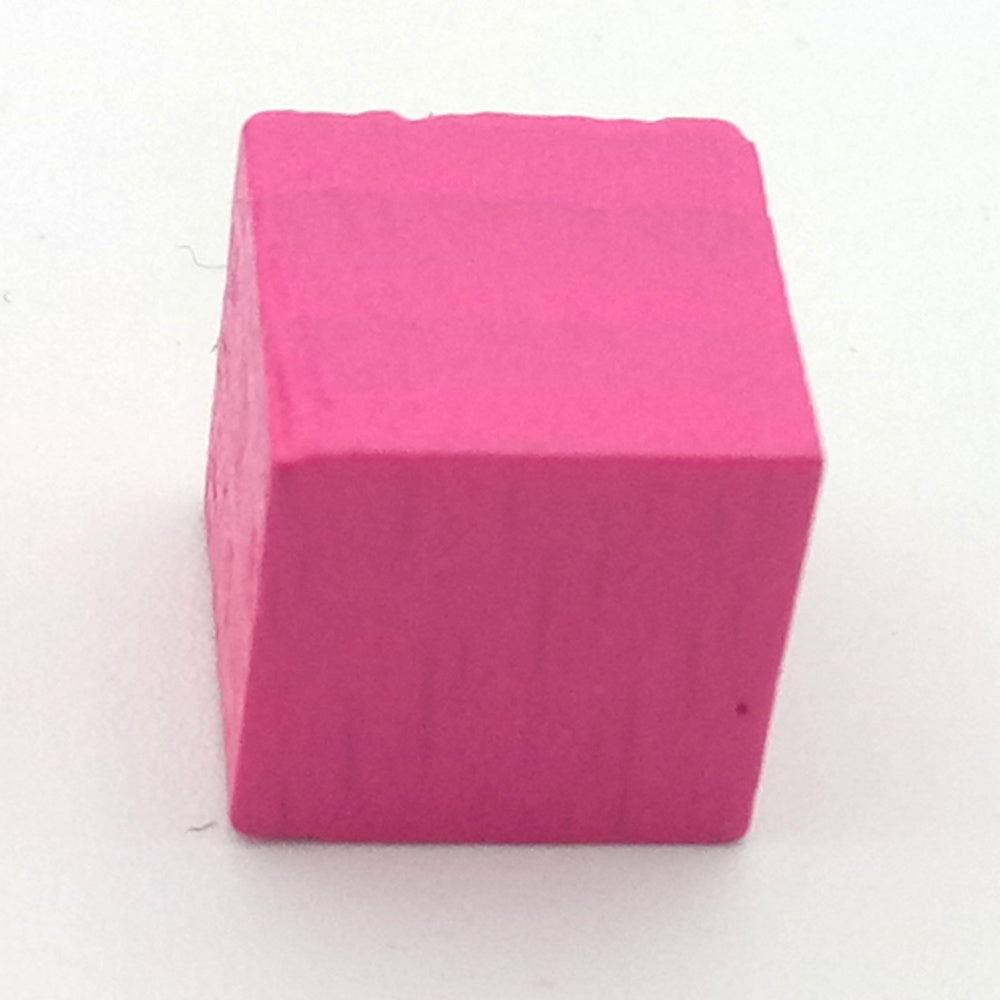 Holzwürfel blanko, 10 mm pink
