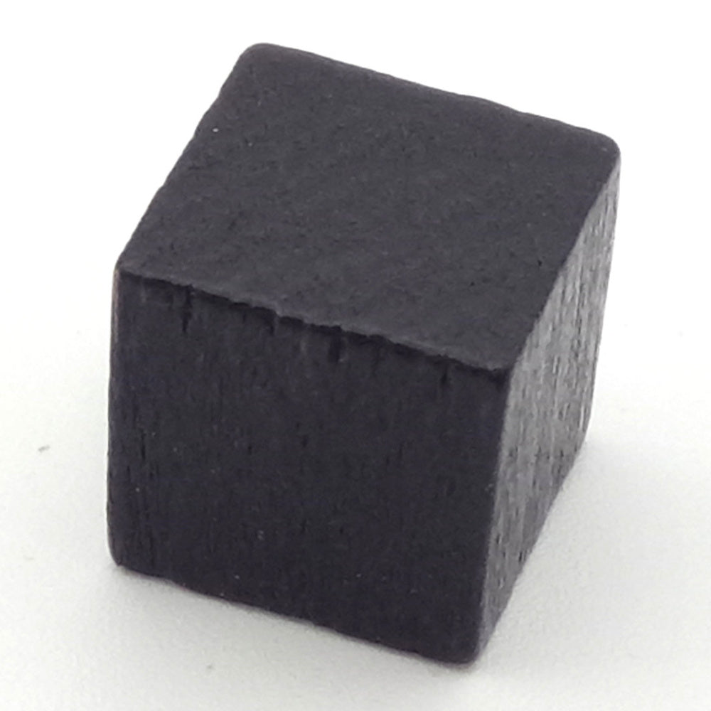 Holzwürfel blanko, 10 mm schwarz