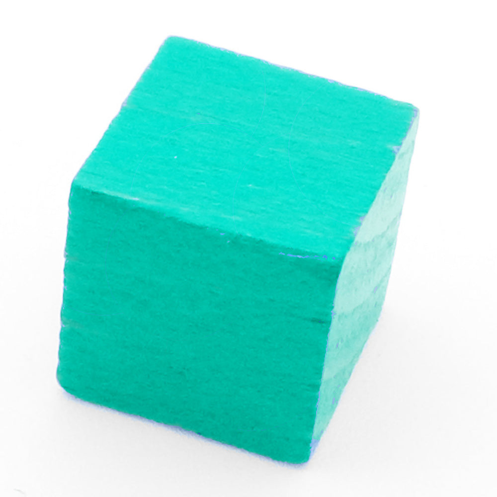 Holzwürfel blanko, 10 mm türkis