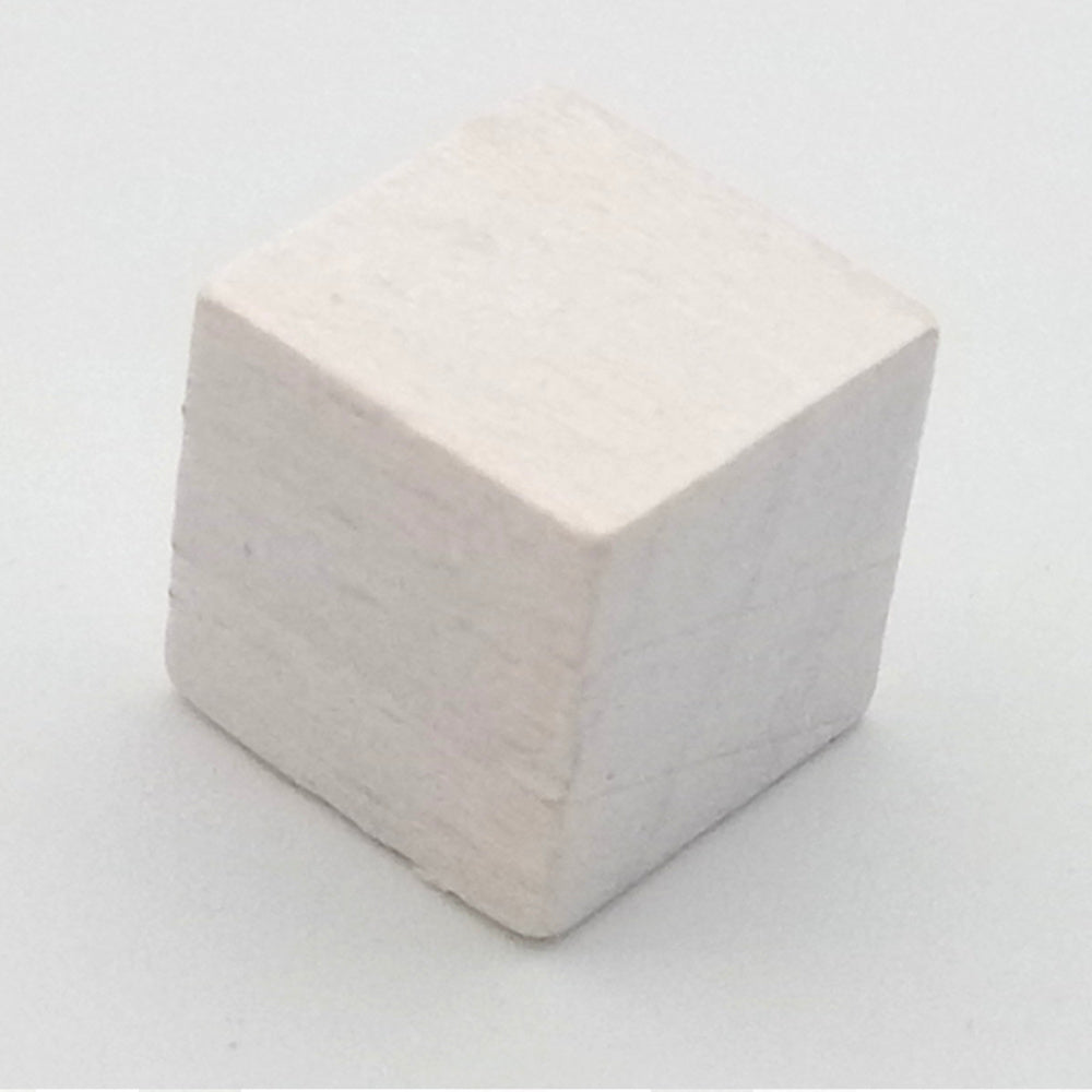 Holzwürfel blanko, 10 mm weiss