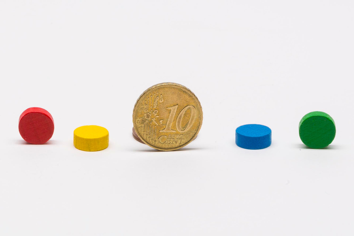 Wooden discs 10 x 5 mm