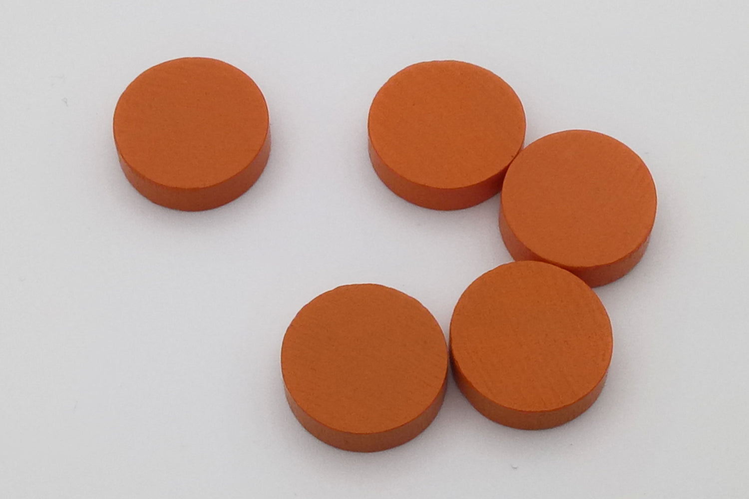 Set Holzscheiben 15 x 4 mm - Orange