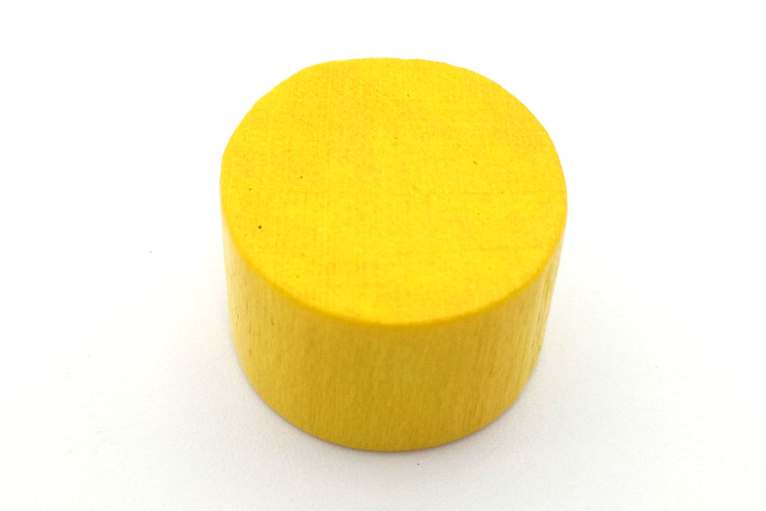 Holzzylinder 15x10 mm - gelb